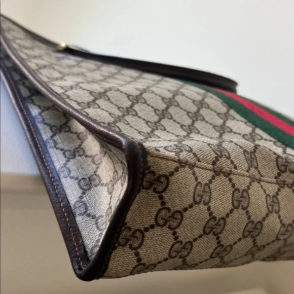 Gucci Monogram Sherry Line Hand Bag tote - Picture 8 of 17